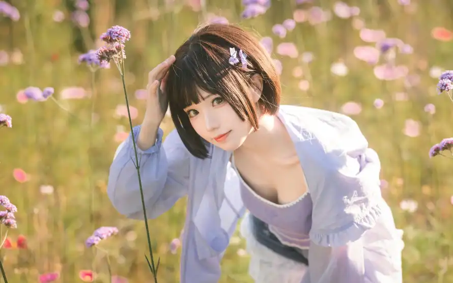 6k写真壁纸-户外 - 清新-美女「哲风壁纸」