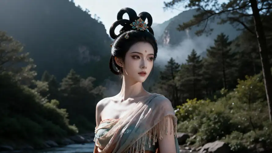 4k发髻壁纸-古装 - 美女-古典服饰「哲风壁纸」