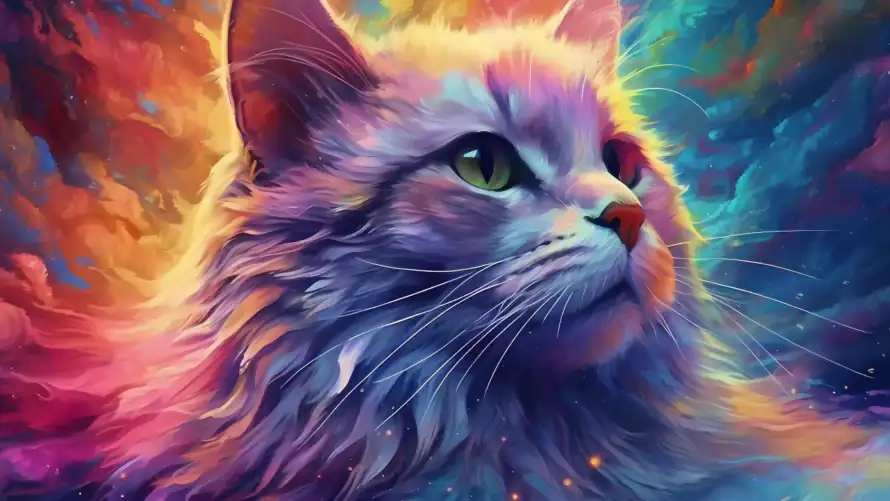 4k抽象壁纸-梦幻 - 炫彩-彩虹猫「哲风壁纸」