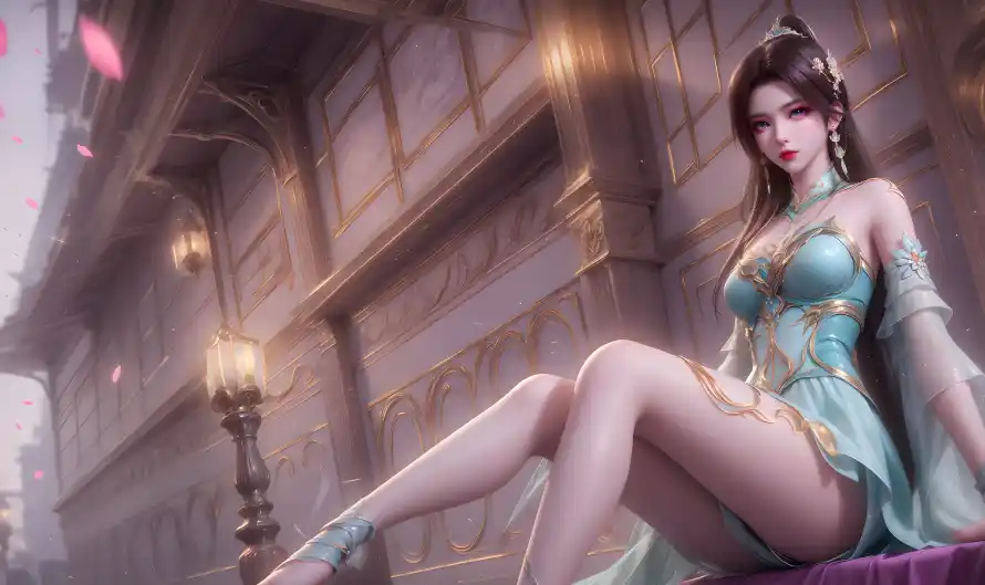4k美女壁纸-花瓣 - 薰儿-古风建筑「哲风壁纸」