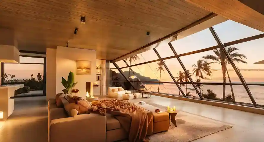 2k傍晚壁纸-客厅 - 室内-放松「哲风壁纸」