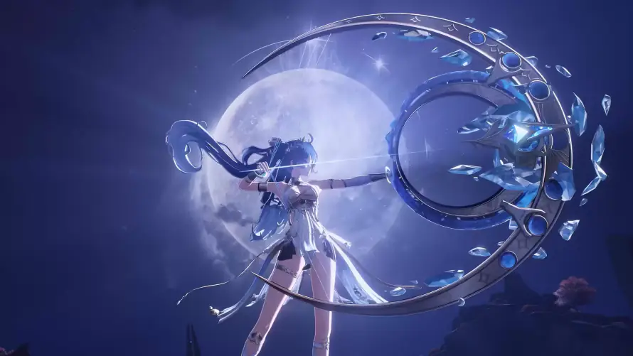 4k尤诺壁纸-月夜 - 武器-蓝调「哲风壁纸」