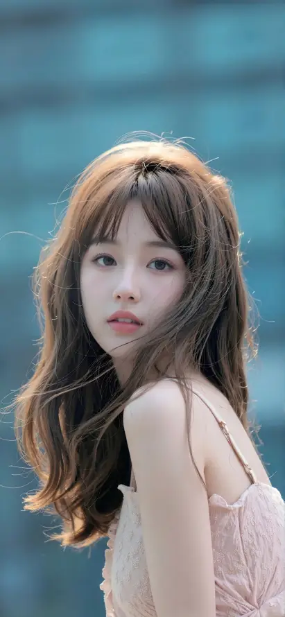 4k微风壁纸 - 清新 - 美女 - 长发「哲风壁纸」