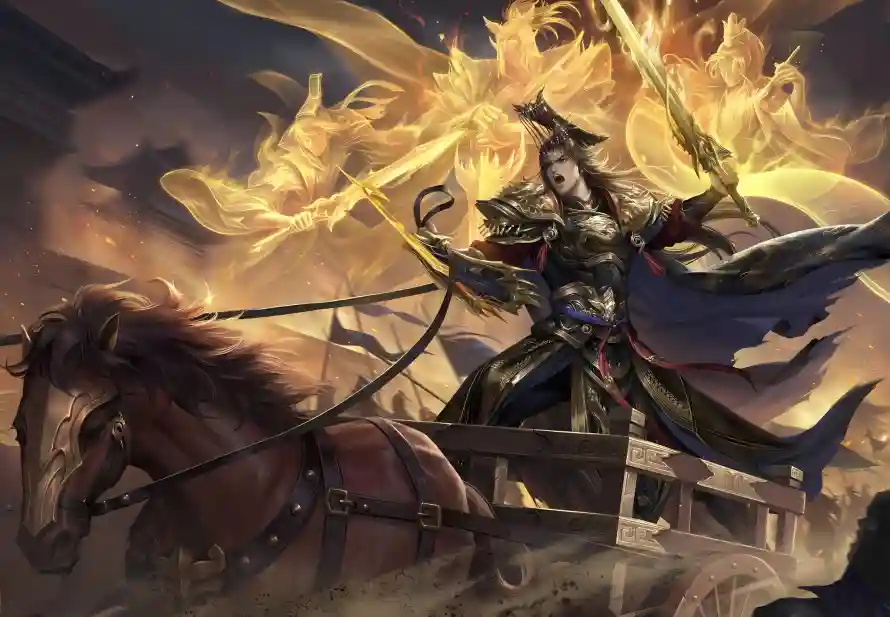 2k战马壁纸-曹髦 - 武将-火焰「哲风壁纸」