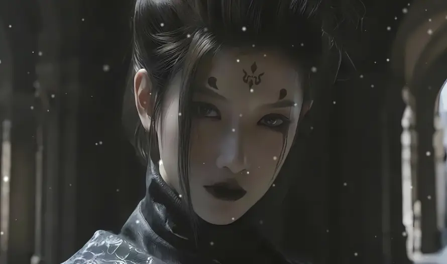 4k哥特壁纸-雪 - 四妹-妆容「哲风壁纸」