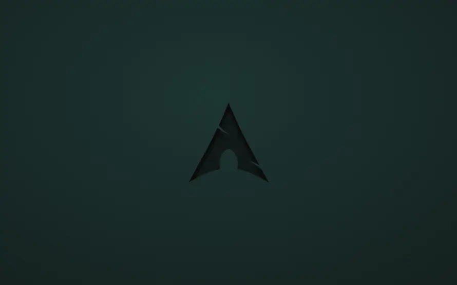 2k护眼壁纸-暗绿色 - 黑板色-Arch「哲风壁纸」