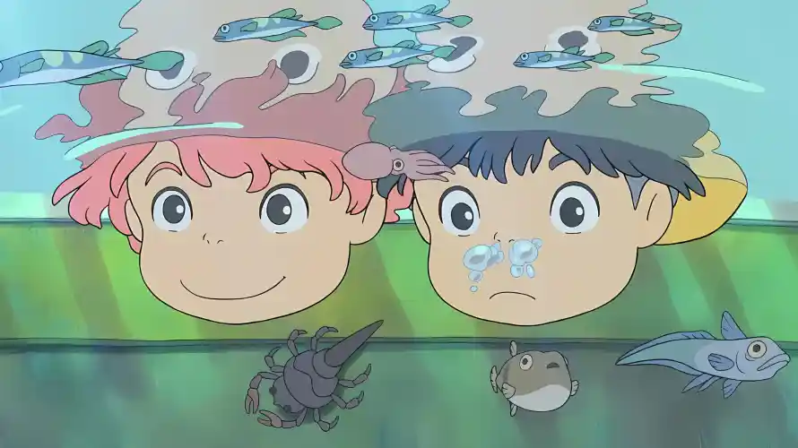 2k动画壁纸-卡通 - 宗介-波妞「哲风壁纸」