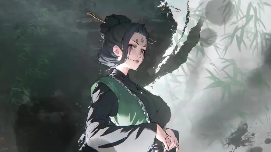 4k古装壁纸-古风 - 四妹-水墨「哲风壁纸」