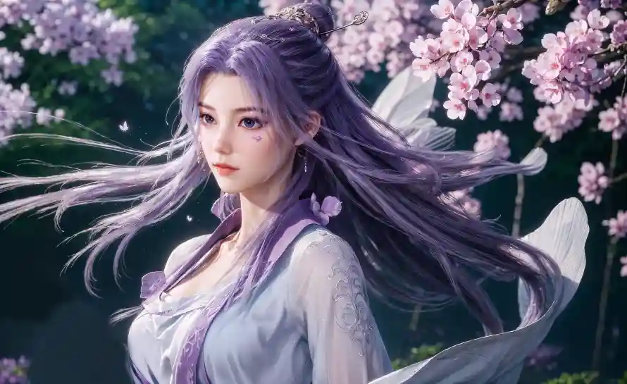 4k云霄壁纸-古装 - 古风-樱花「哲风壁纸」