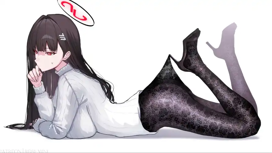 3k动漫壁纸-白衣 - 美女-长发「哲风壁纸」