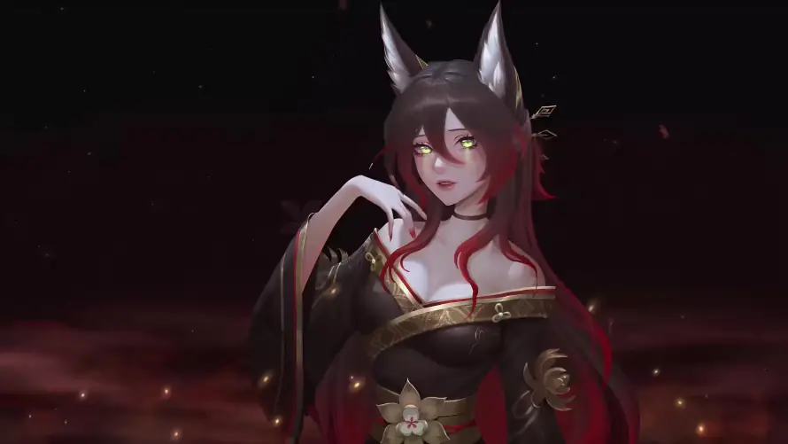4k古风壁纸-妖女 - 狐妖-狐耳「哲风壁纸」