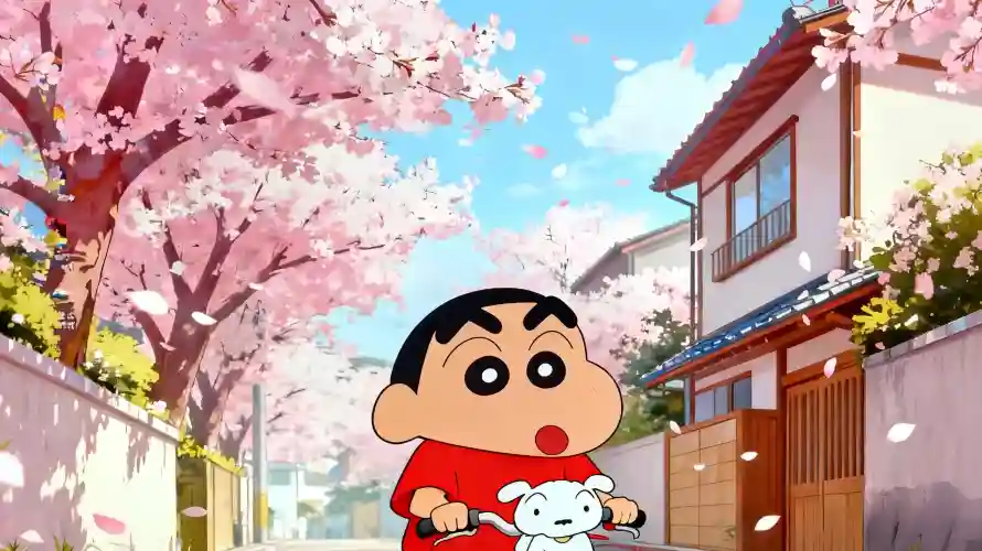 3k动漫壁纸-小白 - 樱花-蓝天「哲风壁纸」