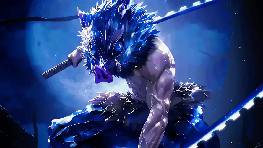 4k战斗壁纸-肌肉 - 伊之助-武士刀「哲风壁纸」