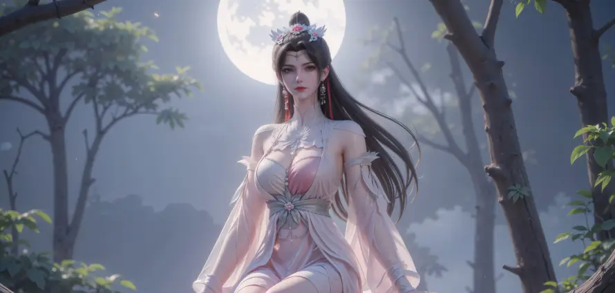 6k仙逆壁纸-古风 - 月夜-柳眉「哲风壁纸」