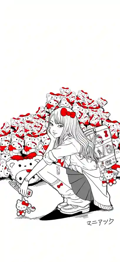 4k互动壁纸 - 卡通 - 女孩 - 手绘「哲风壁纸」