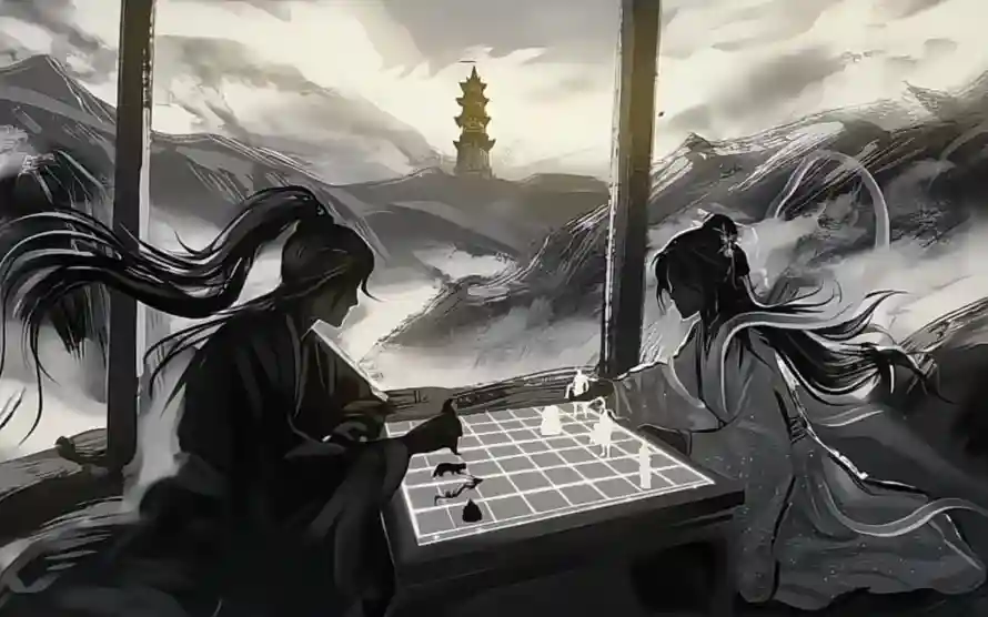 2k古塔壁纸-古风 - 围棋-对弈「哲风壁纸」