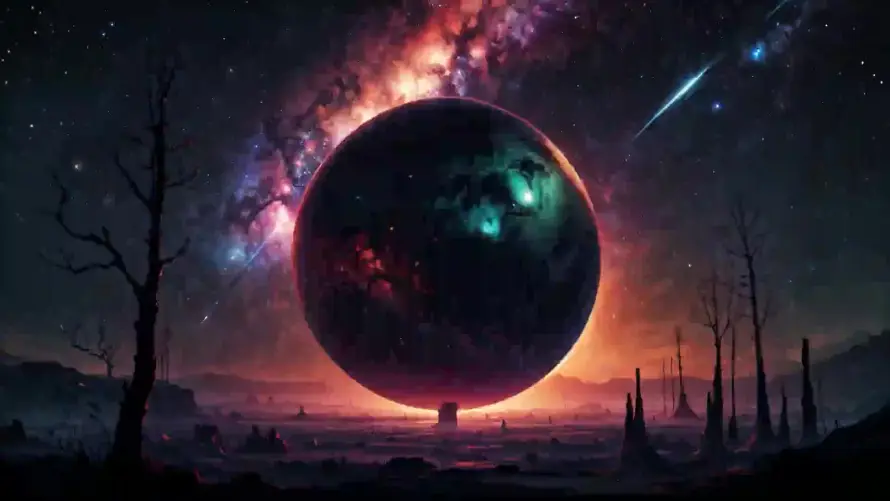 2k宇宙壁纸-星云 - 星球-流星「哲风壁纸」