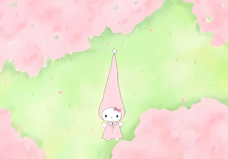 3k卡通壁纸-可爱 - 粉色-花朵「哲风壁纸」