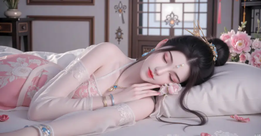 9k卧床壁纸-妖神记 - 应月茹-中式背景「哲风壁纸」