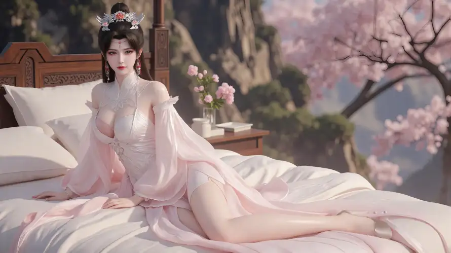 3k仙逆壁纸-古风 - 柳眉-樱花「哲风壁纸」