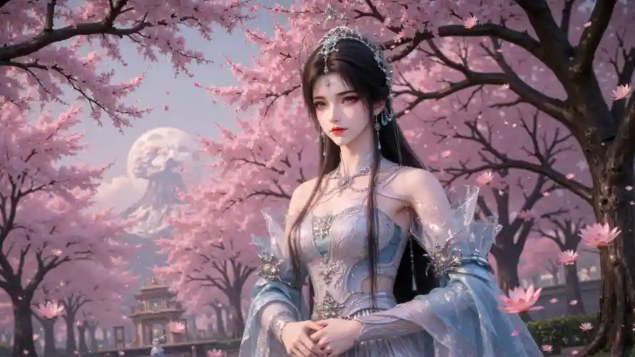 4k仙侠壁纸-古装 - 古风-樱花「哲风壁纸」