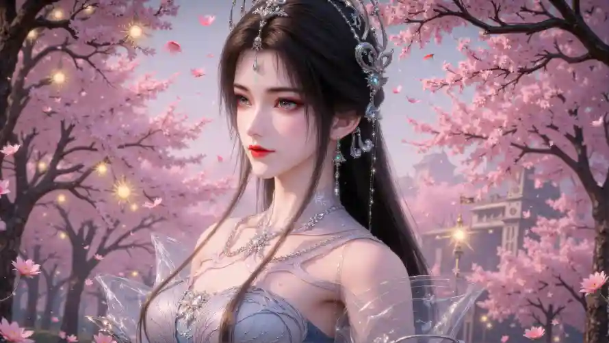 4k仙侠壁纸-古风 - 樱花-清漪「哲风壁纸」