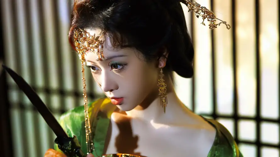 4k古装壁纸-古风 - 头饰-少女「哲风壁纸」