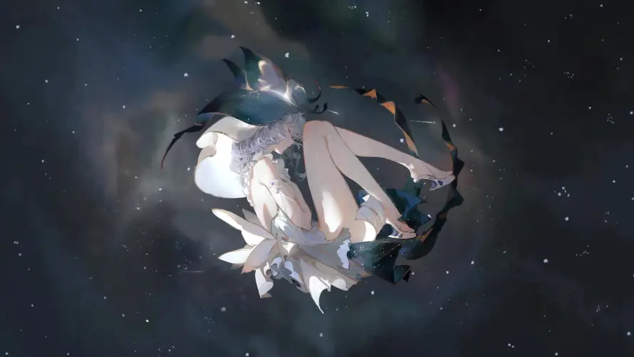 4k星河壁纸-星空 - 二次元-女巫帽「哲风壁纸」