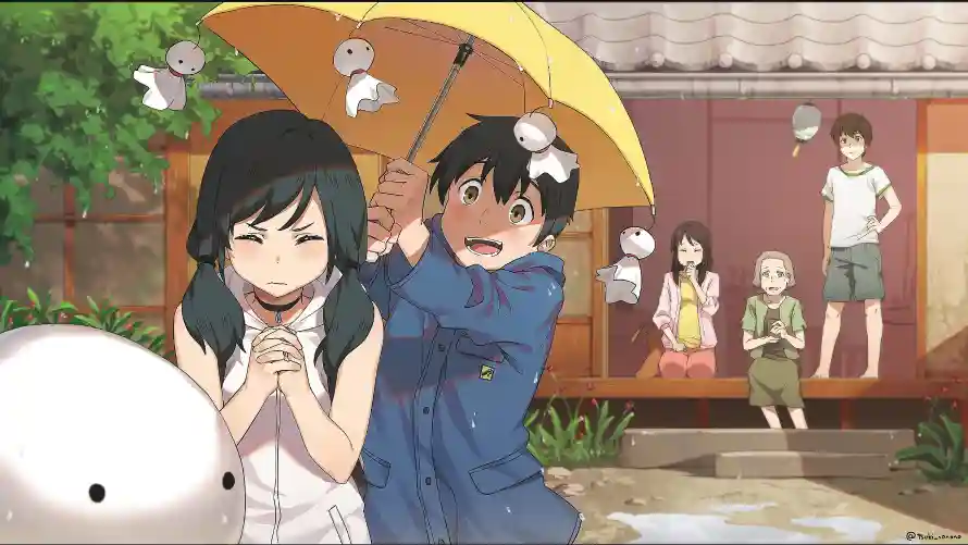 3k雨天壁纸-暖色调 - 天气之子-天野阳菜「哲风壁纸」