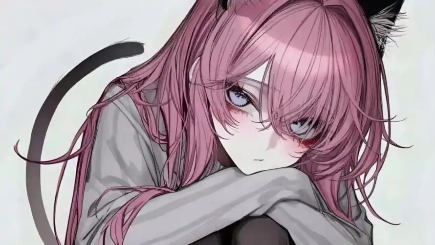 4k猫娘壁纸-猫尾 - 猫耳-二次元「哲风壁纸」