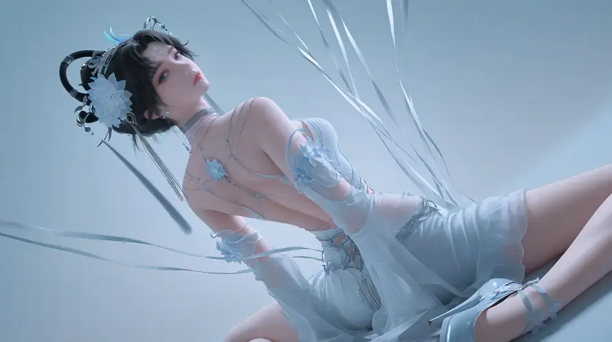 6k古风壁纸-美女 - 轻纱-邀月「哲风壁纸」