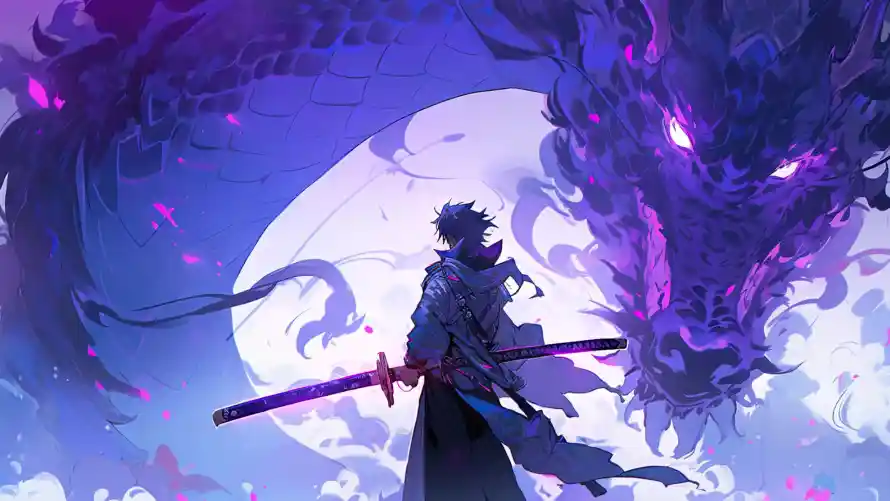 4k武士壁纸-剑 - 龙-玄幻「哲风壁纸」