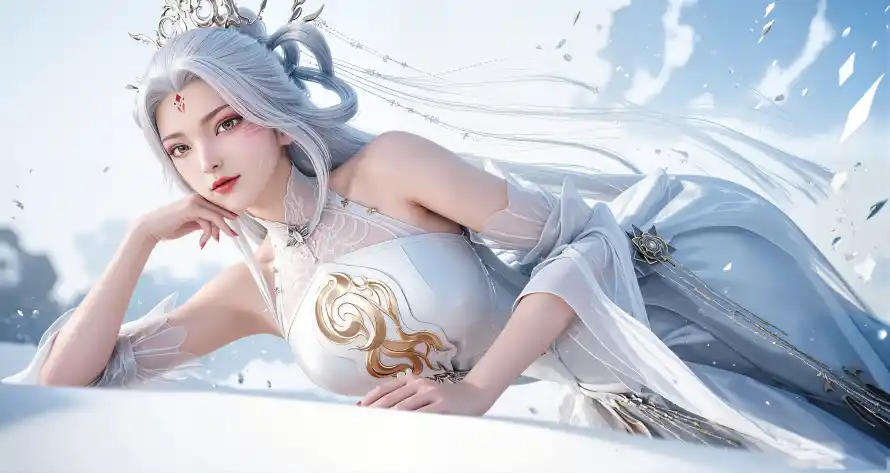 3k古风壁纸-小白 - 白衣-美女「哲风壁纸」