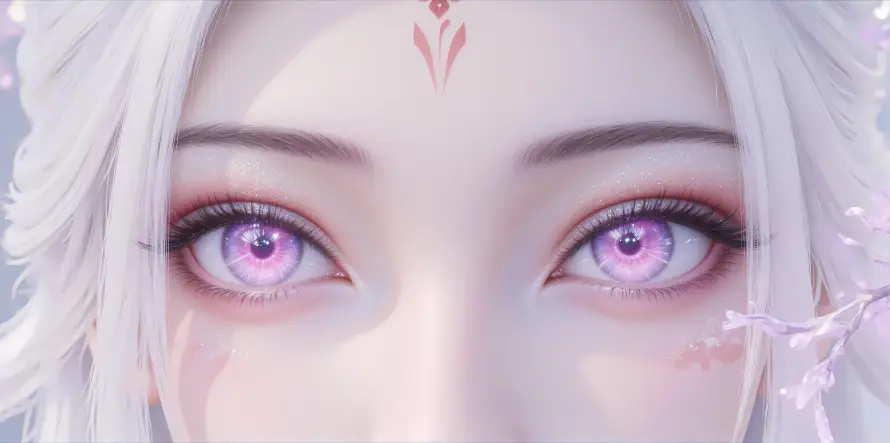6k小白壁纸-樱花 - 玄幻-白发「哲风壁纸」