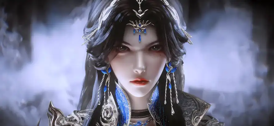 5k云望舒壁纸-华丽服饰 - 古风角色-烟雾背景「哲风壁纸」