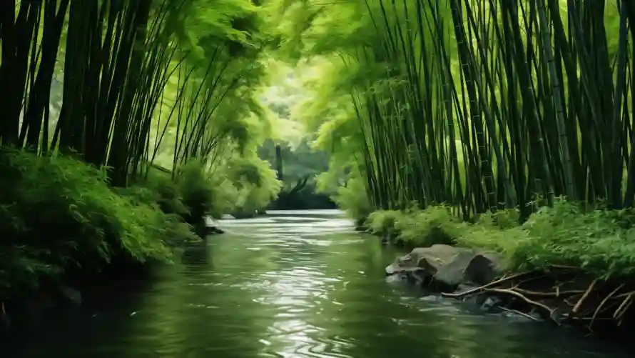 4k水面壁纸-河流 - 溪流-石头「哲风壁纸」