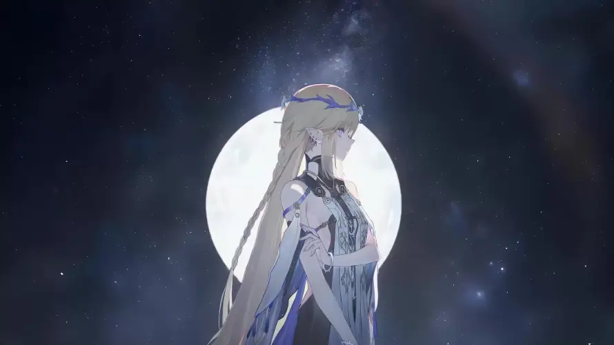 4k星空壁纸-月亮 - 背影-鸣潮「哲风壁纸」