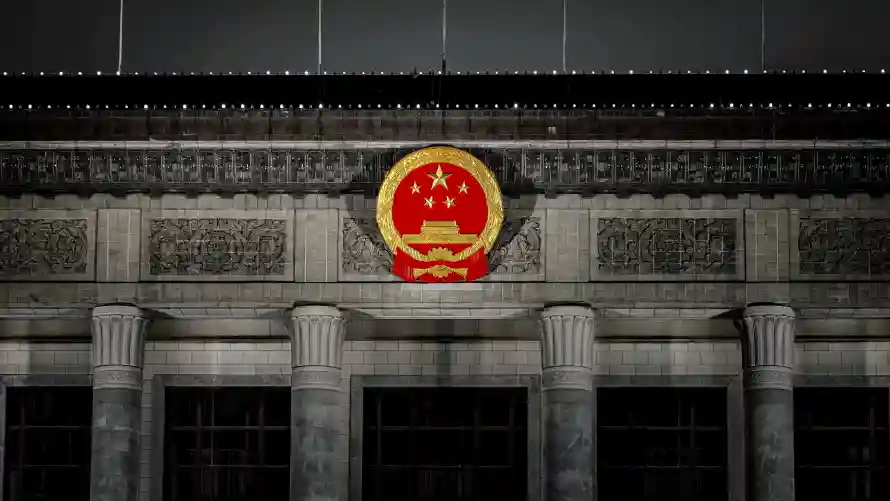 8k北京壁纸-国徽 - 夜景-庄严「哲风壁纸」