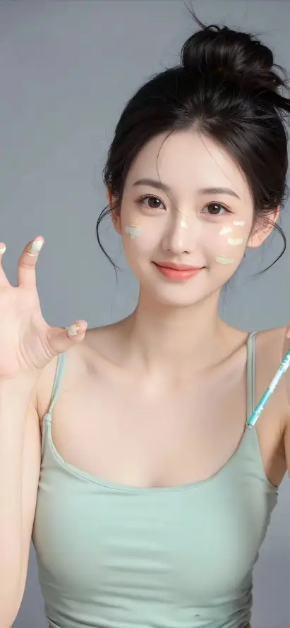 4k清新壁纸 - 美女 - Ios - 丸子头「哲风壁纸」