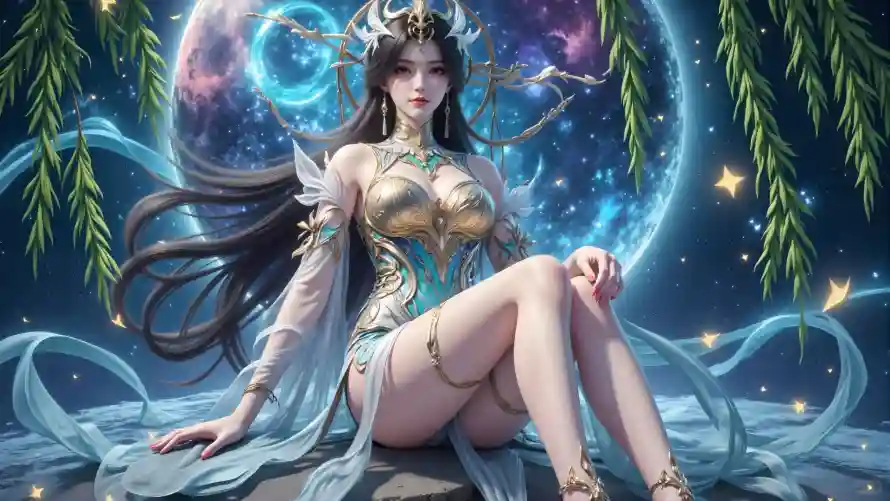 2k星空壁纸-柳枝 - 柳神-玄幻「哲风壁纸」