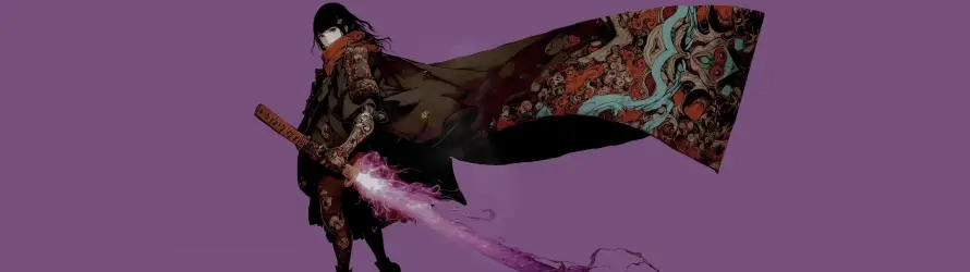 4k剑光壁纸-披风 - 暗黑-武士「哲风壁纸」