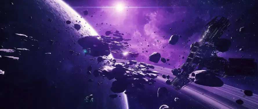 5k太空壁纸-宇宙 - 星云-紫色「哲风壁纸」