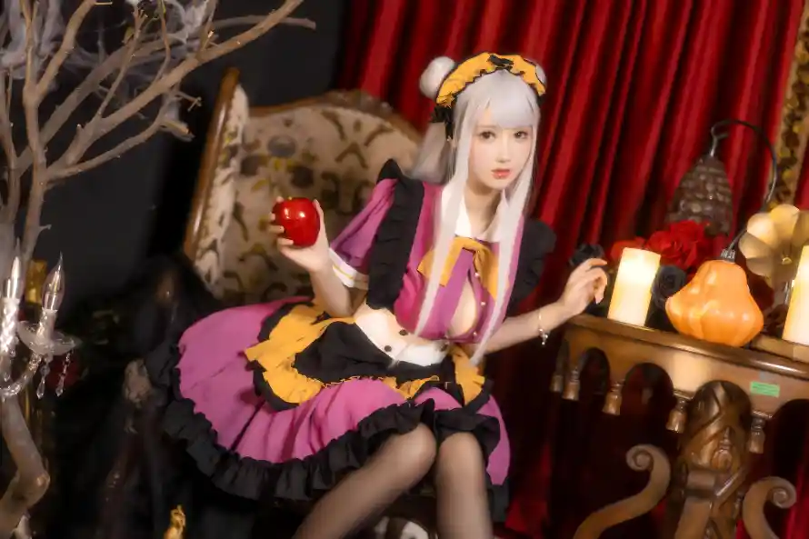 8k美女壁纸-黑丝 - cos-南瓜灯「哲风壁纸」