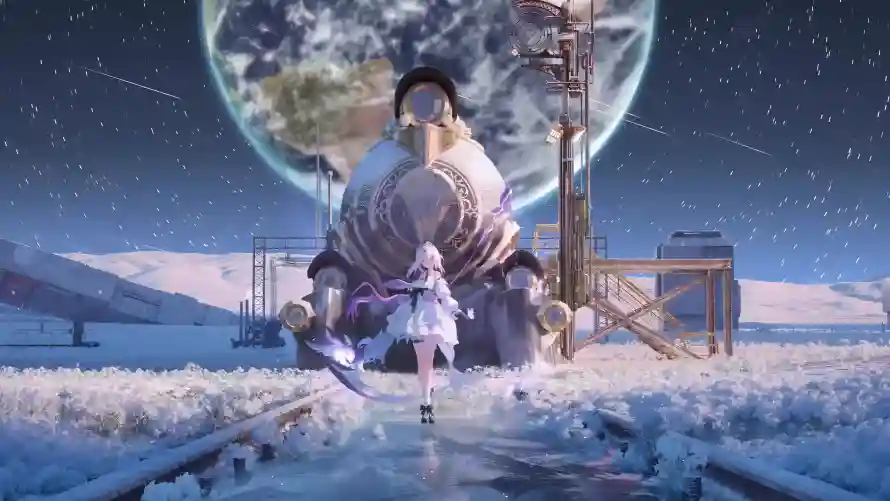 4k星空壁纸-机械 - 铁轨-银狼「哲风壁纸」