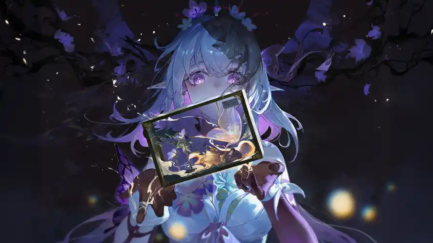 5k原神壁纸-幻境 - 紫色-魔法「哲风壁纸」