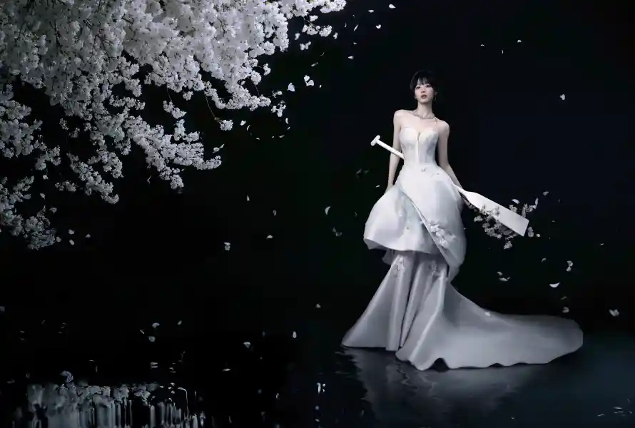 11k樱花壁纸-美女 - 艺术-田曦薇「哲风壁纸」