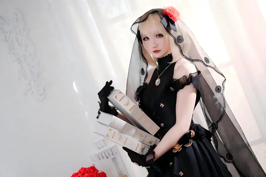 3k头纱壁纸-美女 - cos-洛丽塔「哲风壁纸」