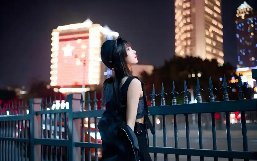 5k城市壁纸-夜晚 - 夜景-美女「哲风壁纸」