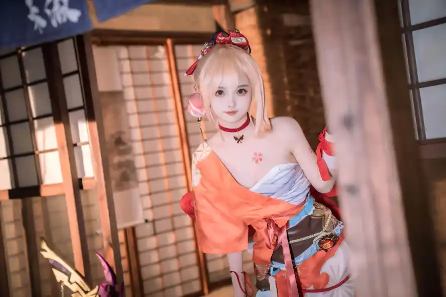 11k原神壁纸-和服 - 宵宫-红衣「哲风壁纸」