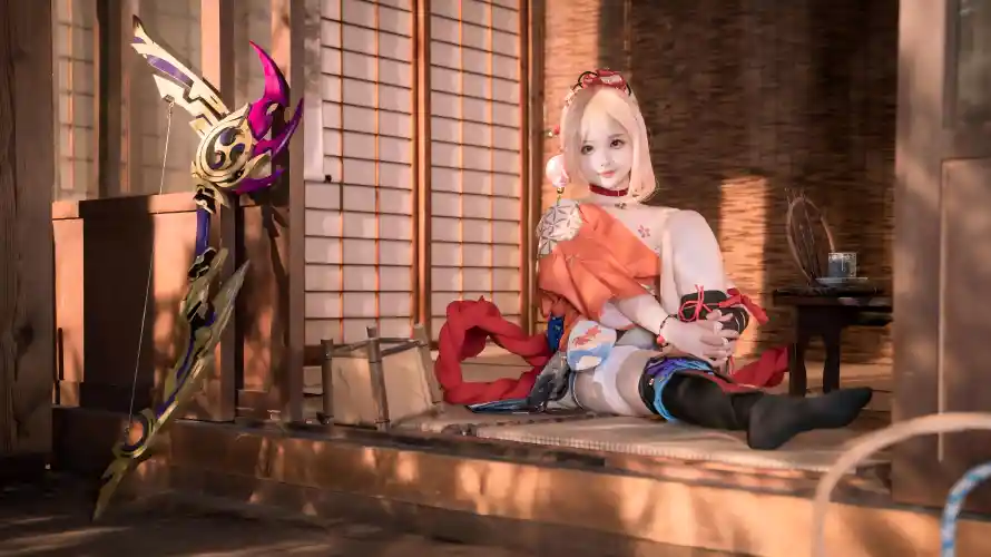 11k原神壁纸-和服 - 宵宫-弓箭「哲风壁纸」